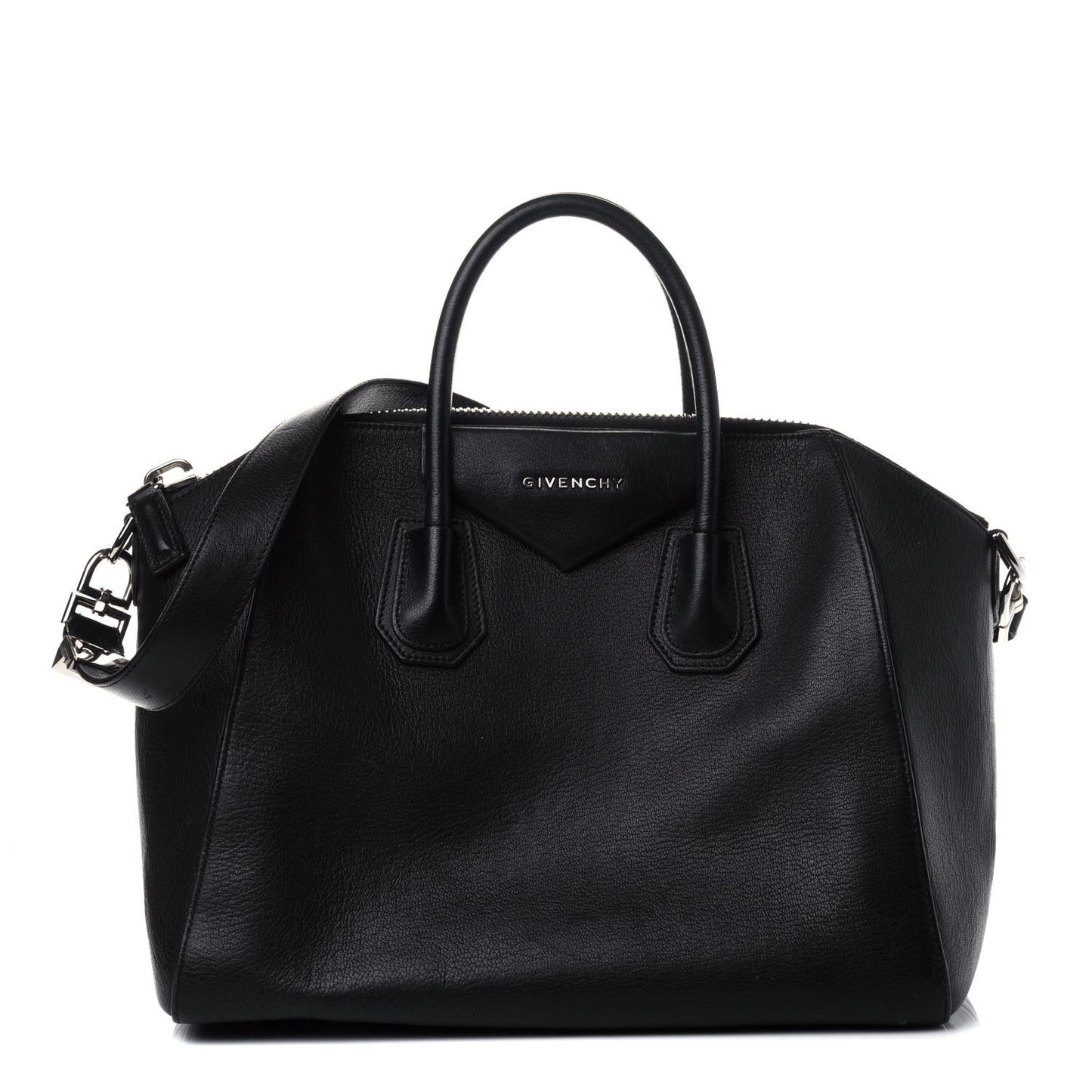 Sugar Goatskin Medium Antigona Black