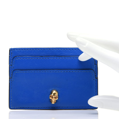 Alexander McQueen Skull Card Holder Blue 2 of 9
