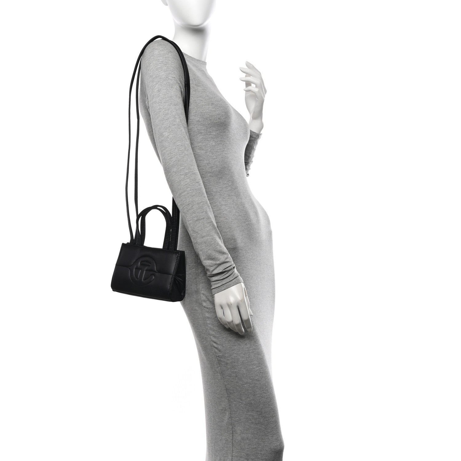 Telfar Nylon Small Puff Shopping Bag Black 2 of 10