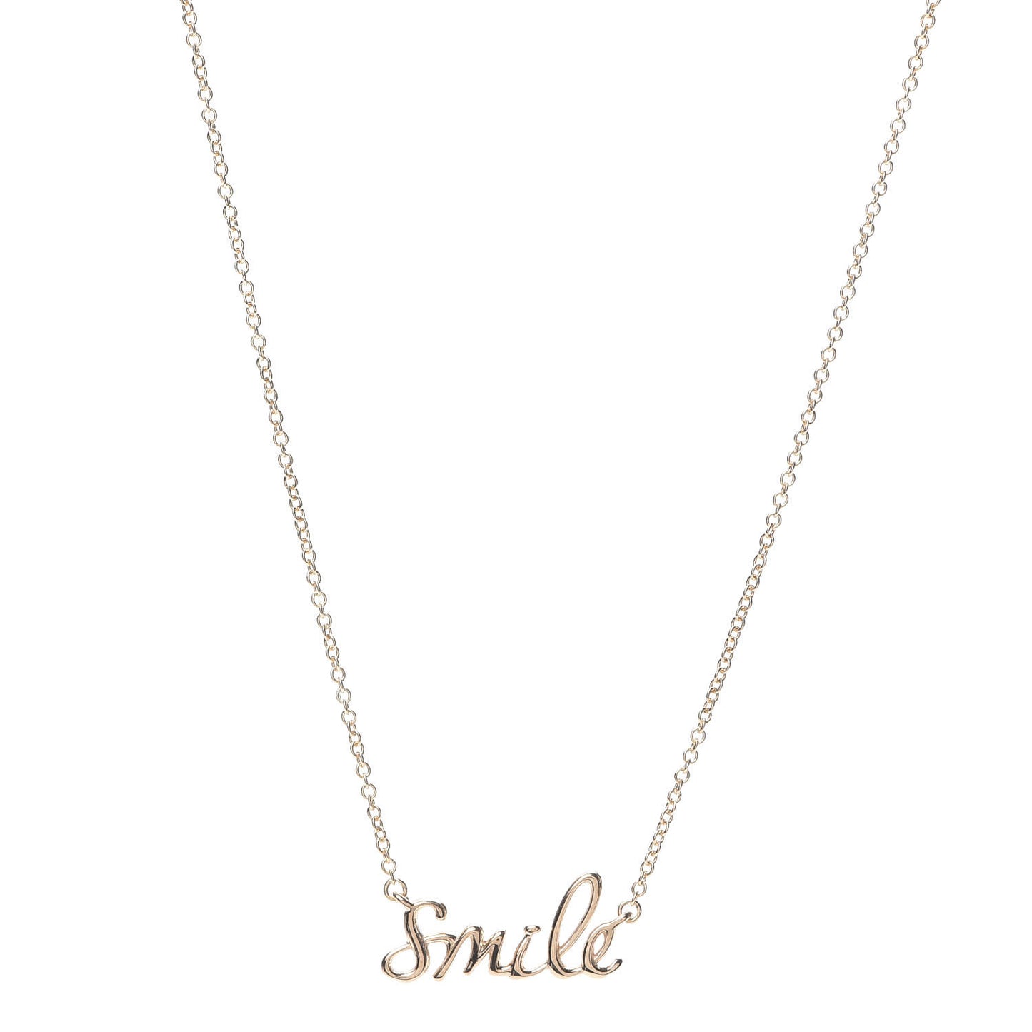 18K Rose Gold Paloma's Graffiti Smile Pendant Necklace