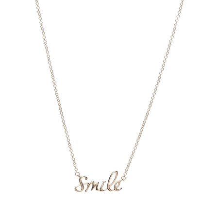 Tiffany 18K Rose Gold Paloma's Graffiti Smile Pendant Necklace 1 of 7