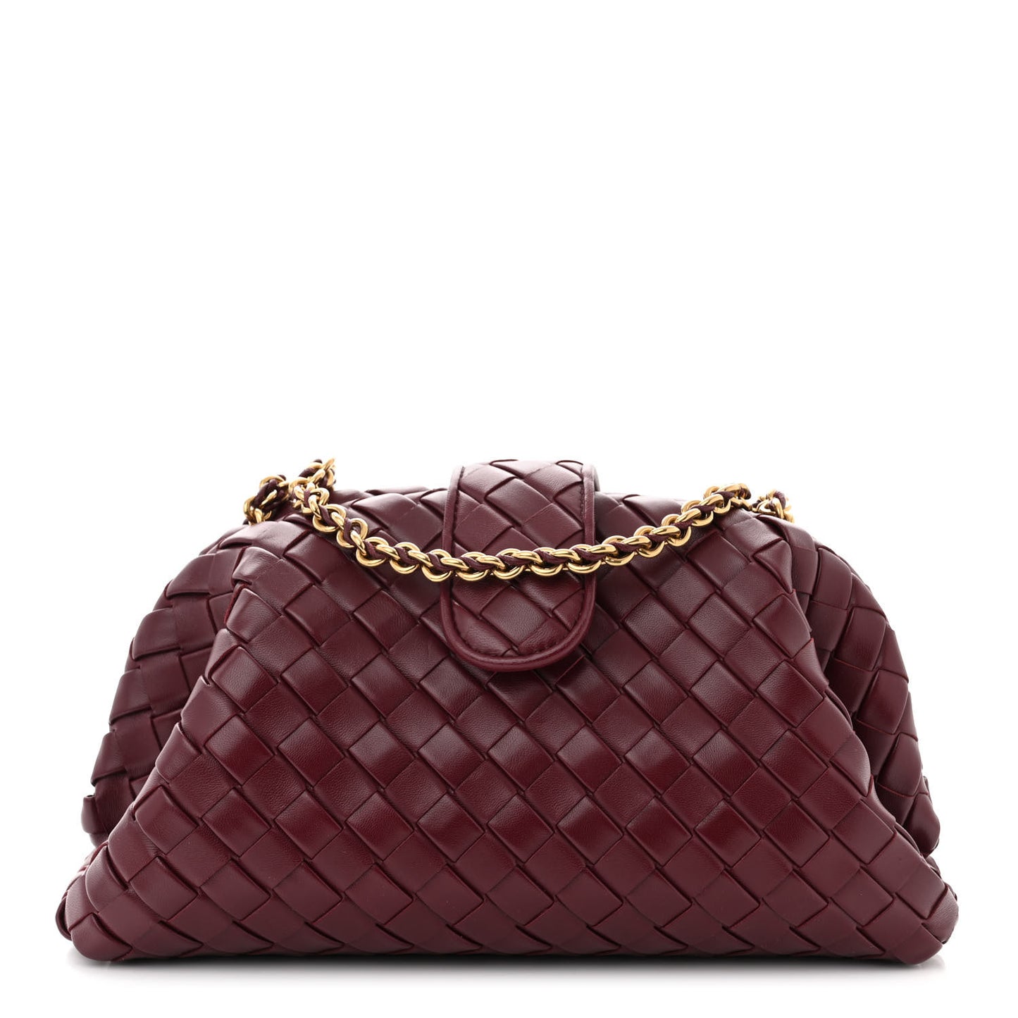 Nappa Intrecciato Teen The Lauren 1980 Clutch With Chain Barolo