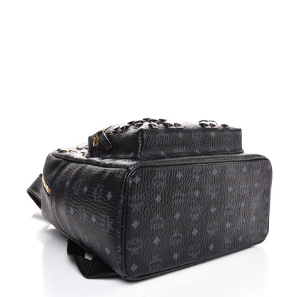 MCM Visetos Studded Medium Stark M Backpack Black 4 of 8