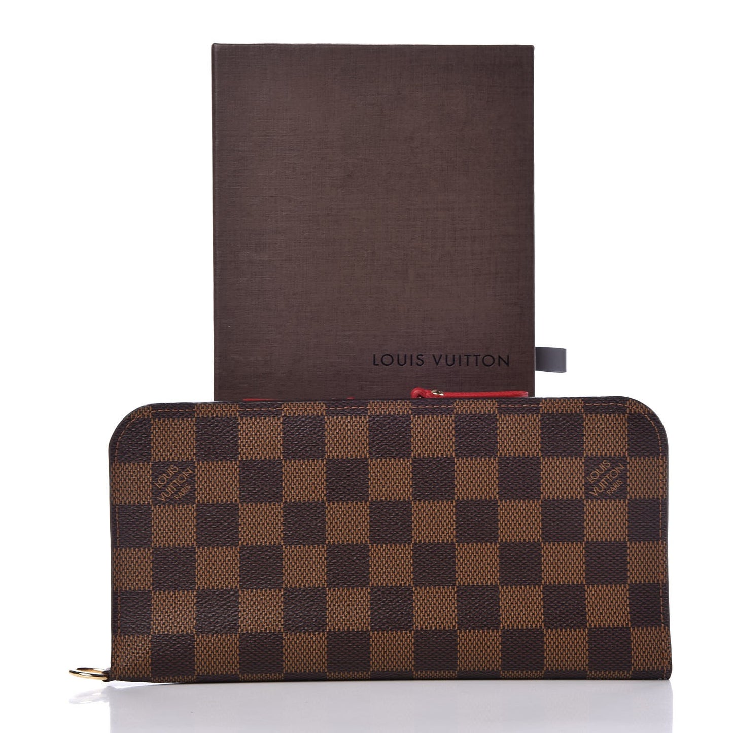 Damier Ebene Insolite Wallet Red