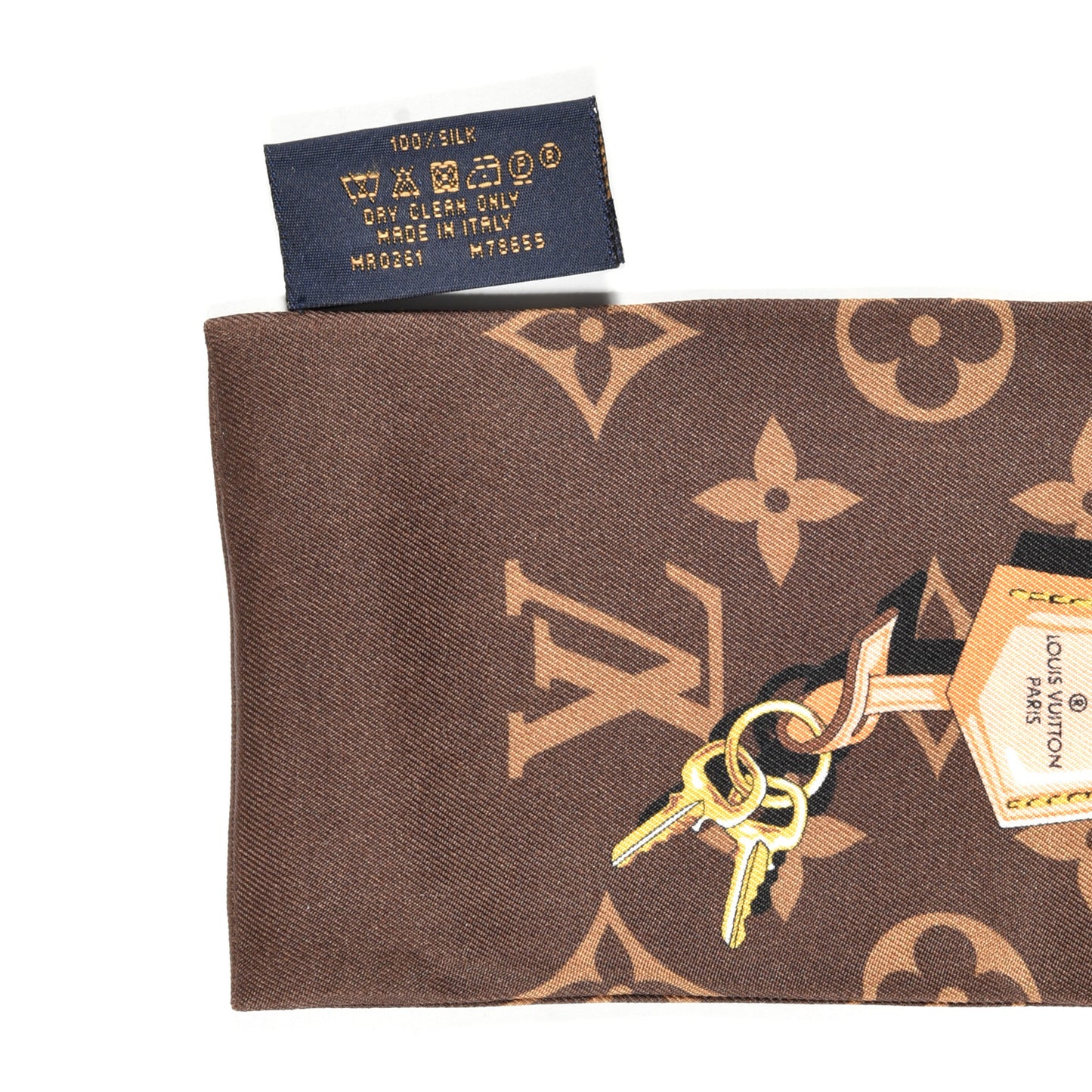 Silk Monogram Confidential Bandeau Brown