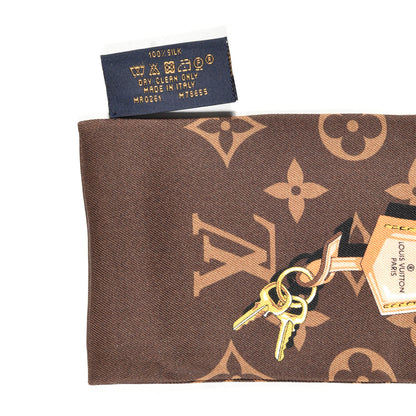 Louis Vuitton Silk Monogram Confidential Bandeau Brown 6 of 7