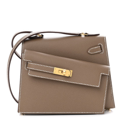 Hermes Epsom Kelly En Desordre Sellier 20 Etoupe 1 of 9