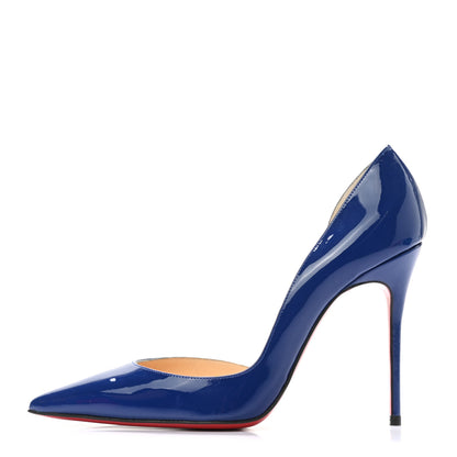 Christian Louboutin Patent Iriza 100 Pumps 38 Neptune 1 of 9