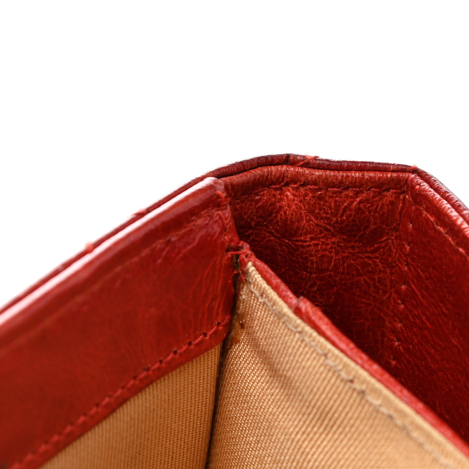 Chanel Calfskin Quilted Large Flap Wallet Red 11 of 13