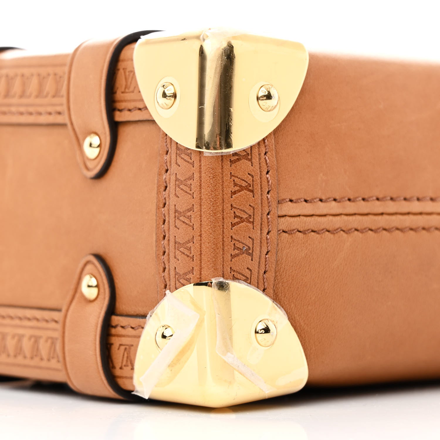 Louis Vuitton Calfskin Side Trunk PM Tan 8 of 11