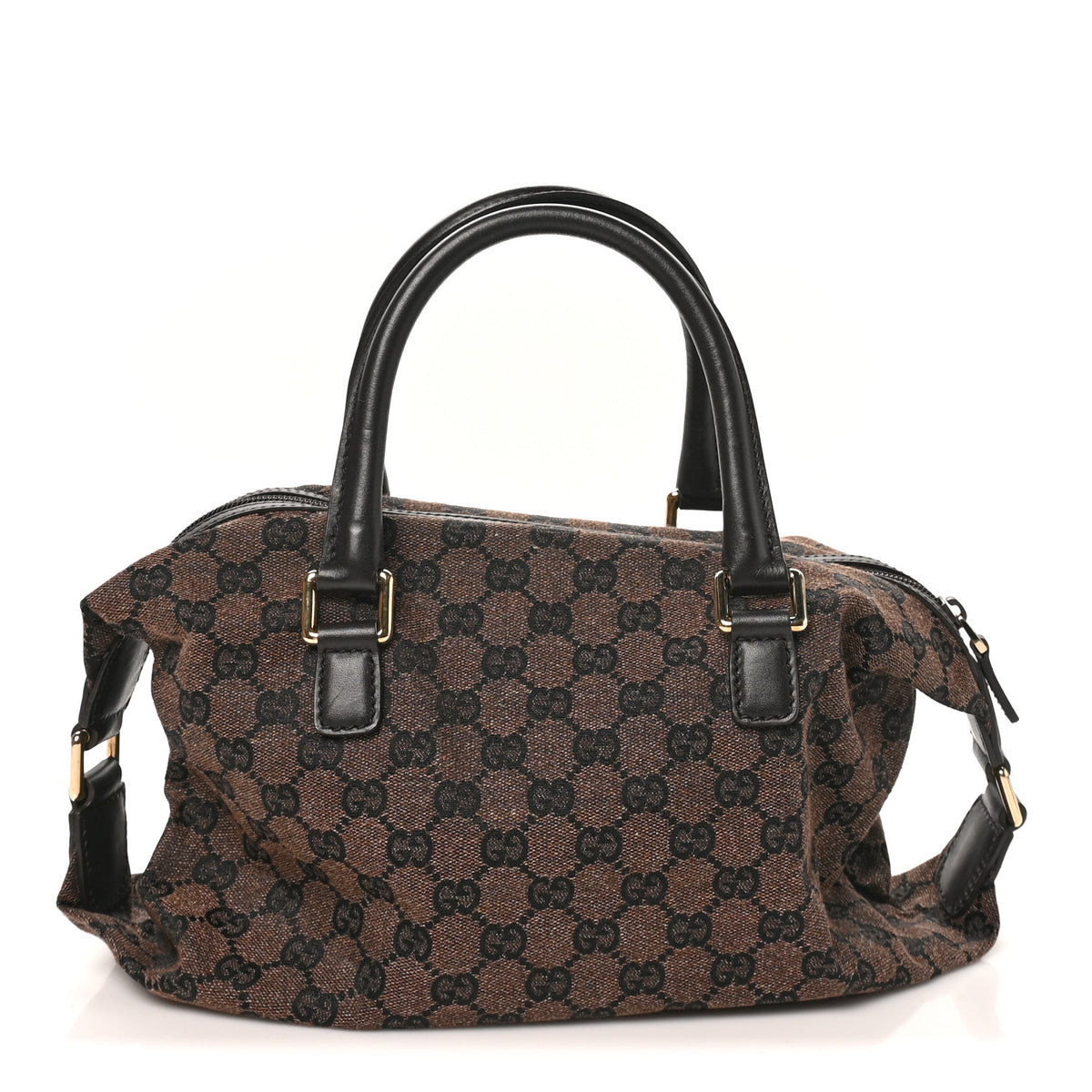 Gucci Monogram Small Boston Dark Brown 1 of 10