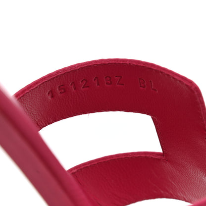 Hermes Epsom Oran Sandals 38.5 Rouge Azalee 8 of 9