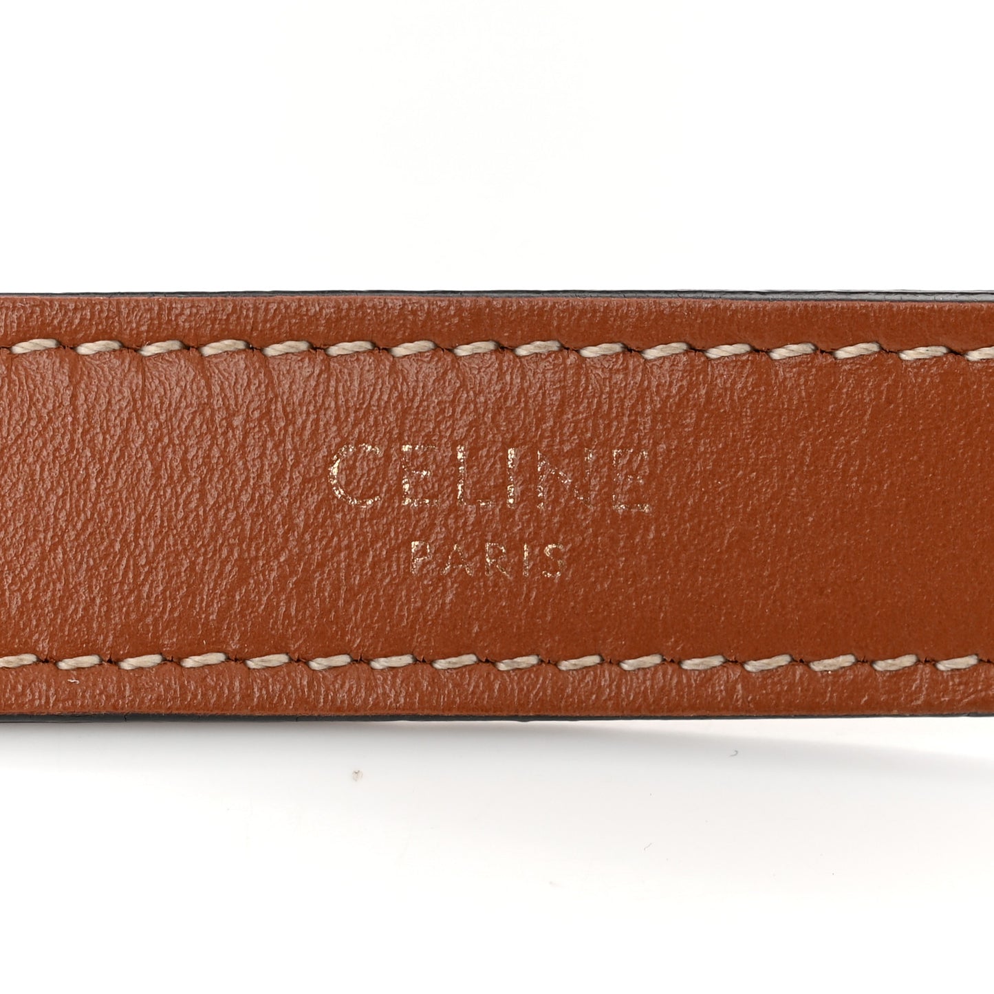 Canvas Calfskin Ava Triomphe Shoulder Bag White