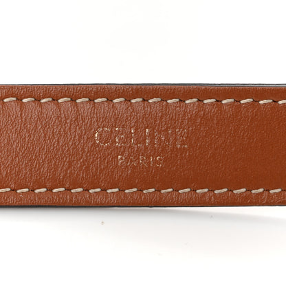 Celine Canvas Calfskin Ava Triomphe Shoulder Bag White 6 of 13