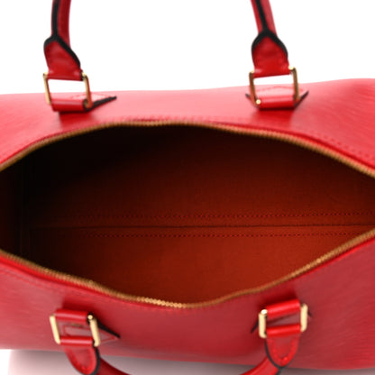 Louis Vuitton Epi Speedy 35 Castillan Red 5 of 9