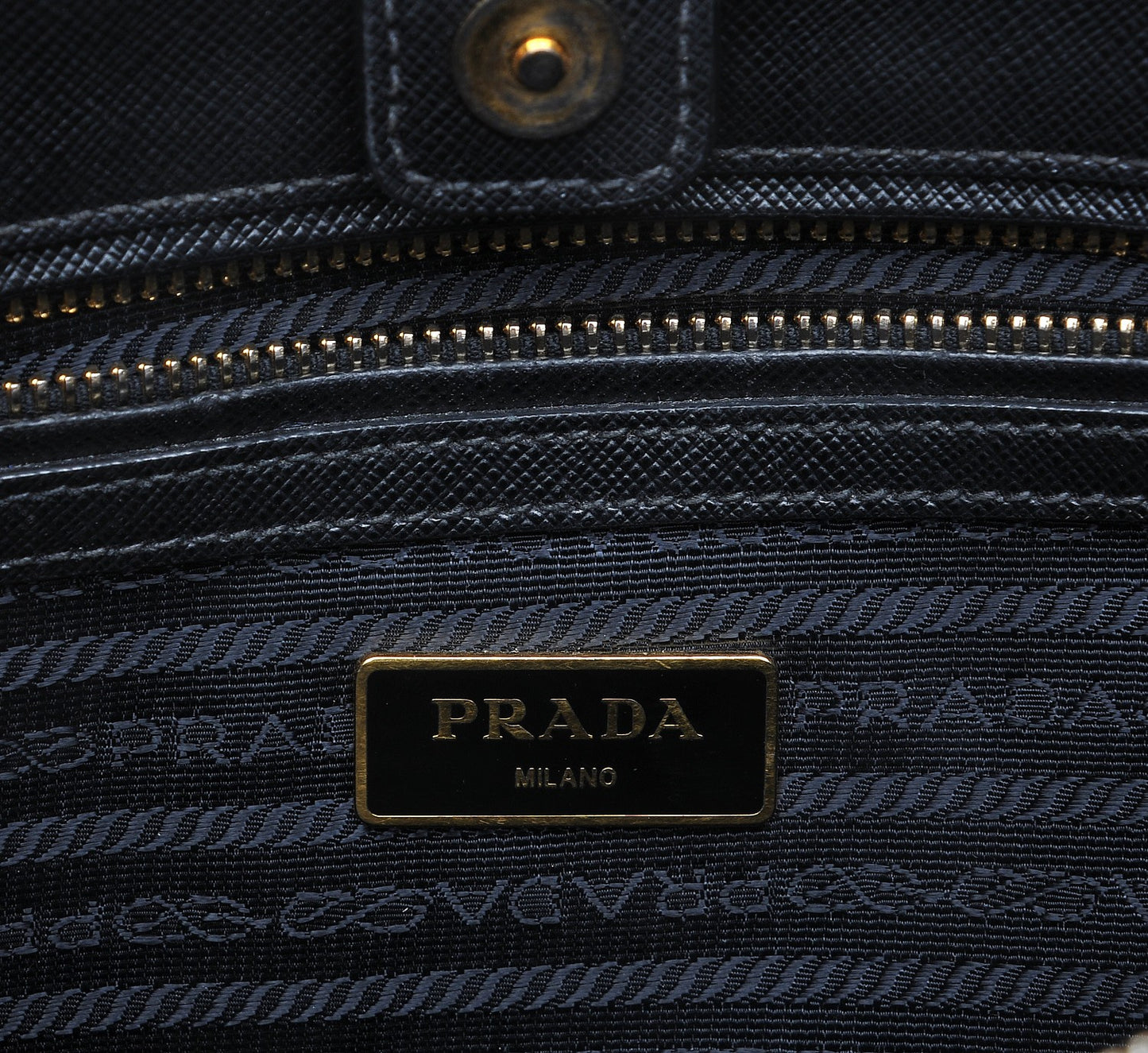 Saffiano Lux Medium Tote Nero Black
