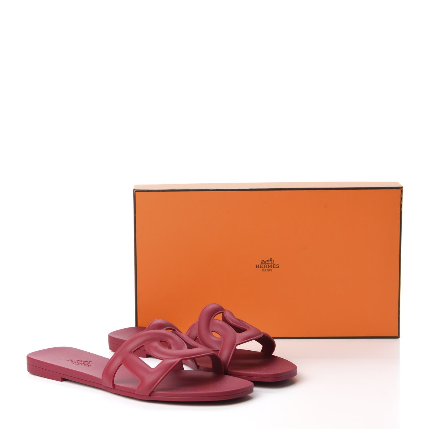 Hermes Rubber Aloha Sandals 36 Rose Baie 10 of 10