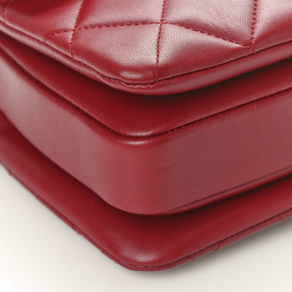 Chanel Lambskin Quilted Small Trendy CC Flap Dual Handle Bag Red 9 of 10