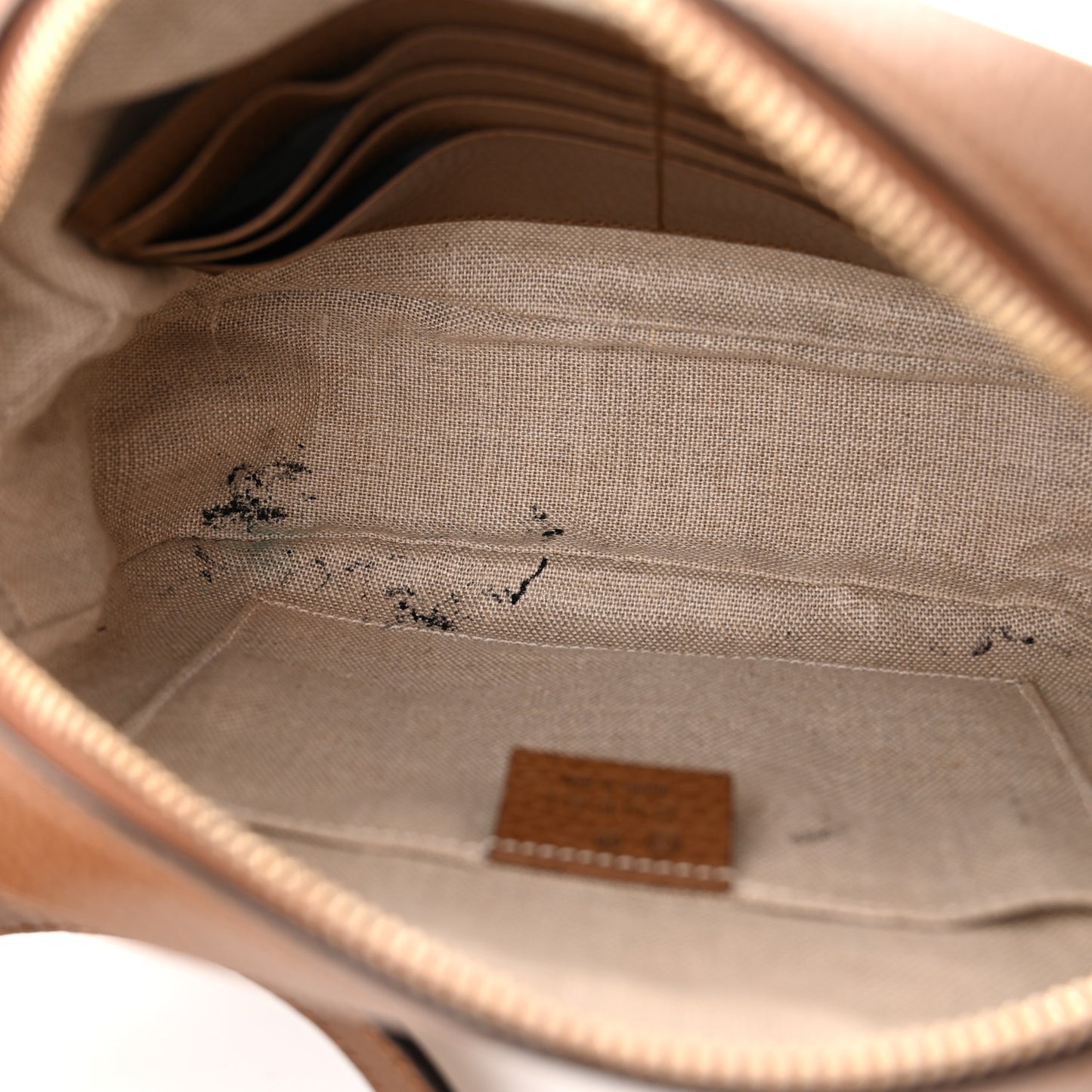 Monogram Mini Bree Messenger Bag Beige Tabacco