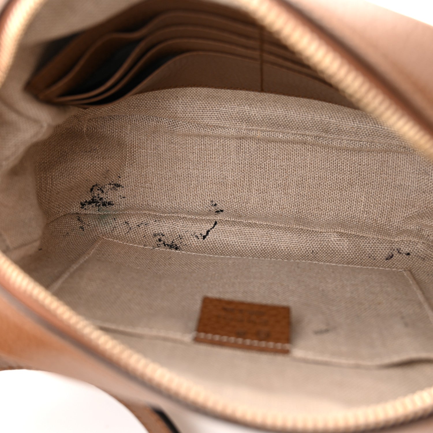 Gucci Monogram Mini Bree Messenger Bag Beige Tabacco 5 of 10
