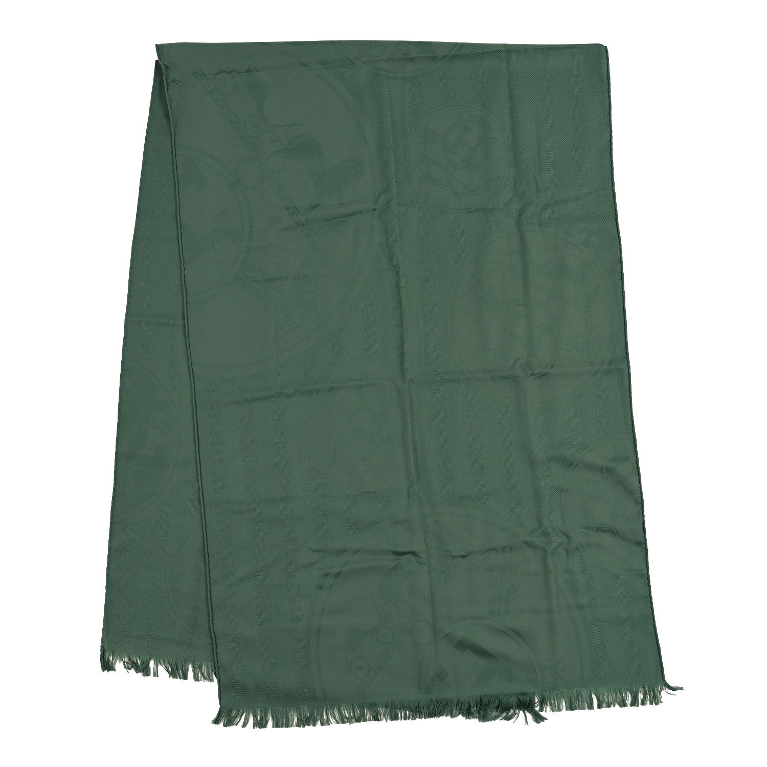 Hermes Cashmere Silk New Libris Stole Sauge 2 of 3