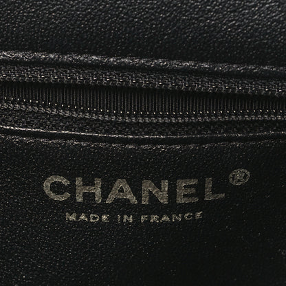 Chanel Lambskin Chevron Quilted Timeless Clutch Black 6 of 10