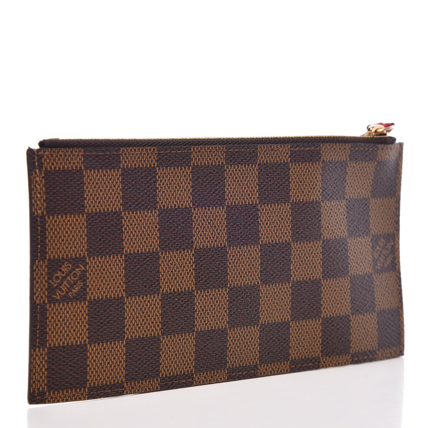 Damier Ebene Felicie Chain Wallet Zippered Insert