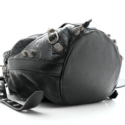 Balenciaga Agneau Arena Small Le Cagole Bucket Bag  Black 9 of 10
