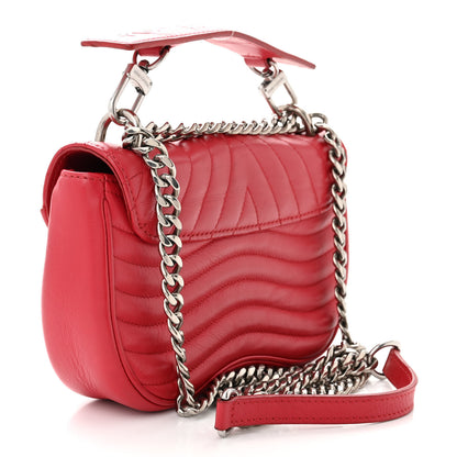 Louis Vuitton Calfskin New Wave Chain MM Ecarlate 3 of 11