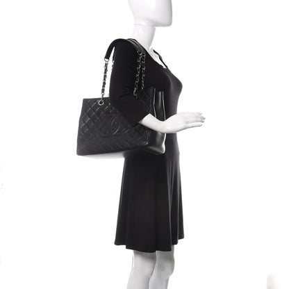 Chanel Caviar Quilted Grand Shopping Tote GST Black 2 of 10