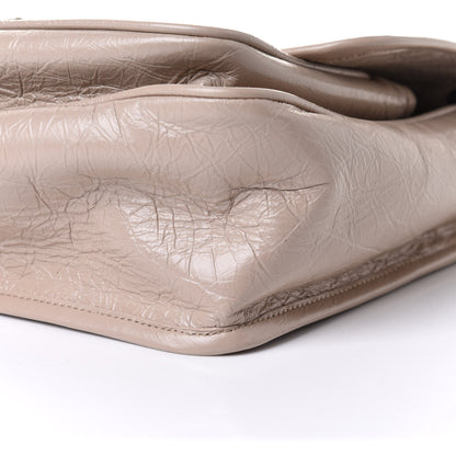 Saint Laurent Crinkled Calfskin Matelasse Monogram Medium Niki Chain Satchel Light Taupe 9 of 9
