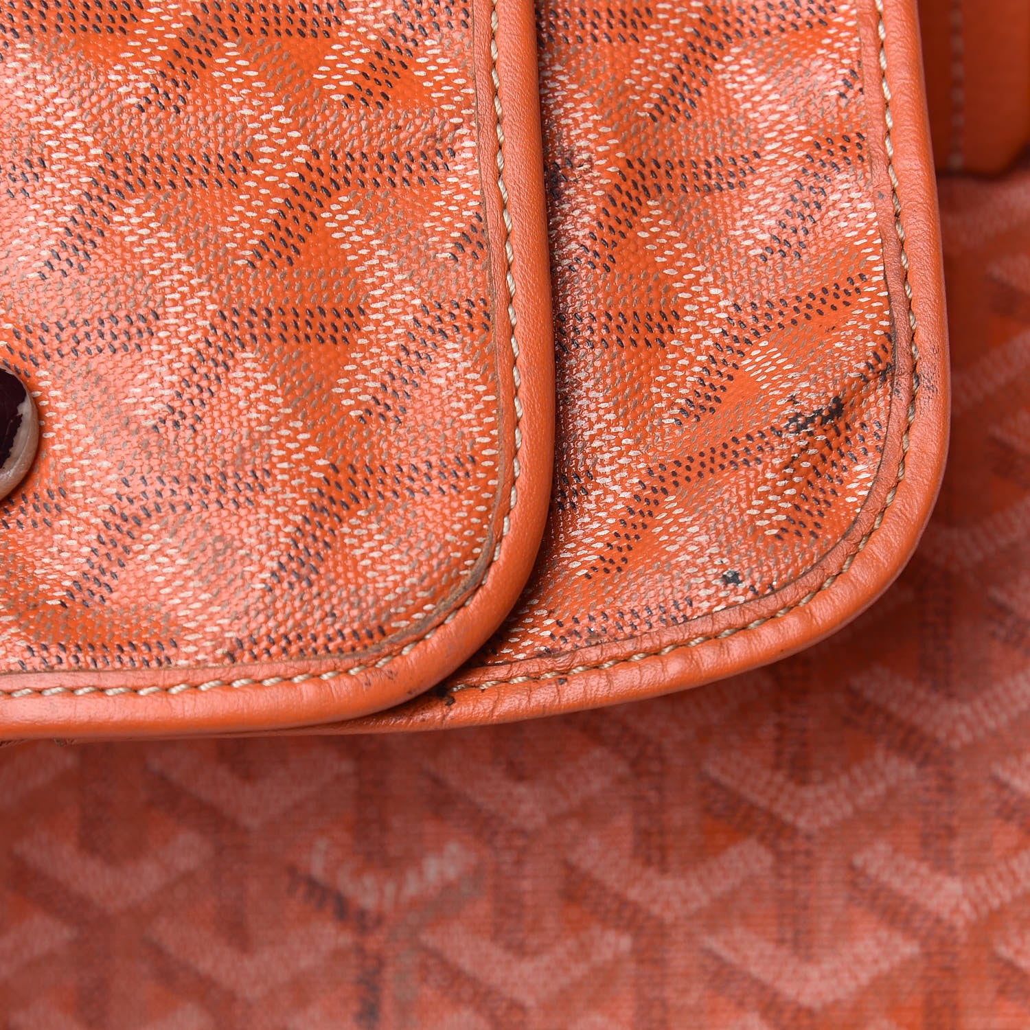 Goyard Goyardine Sac Hardy Pet Carrier PM Orange 26 of 36