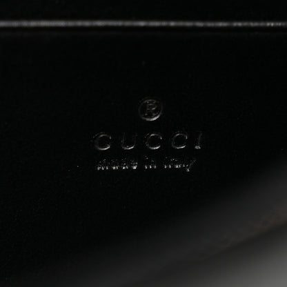 Gucci Calfskin Matelasse GG Marmont Chain Wallet Black 5 of 11