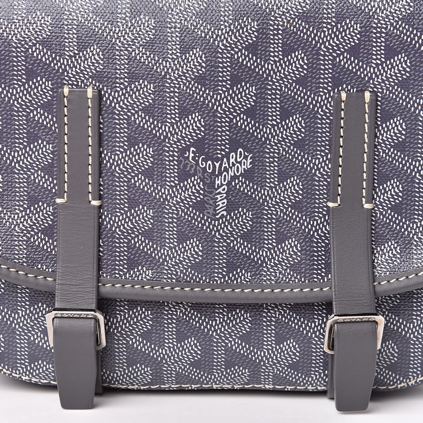 Goyardine Belvedere PM Messenger Bag Grey