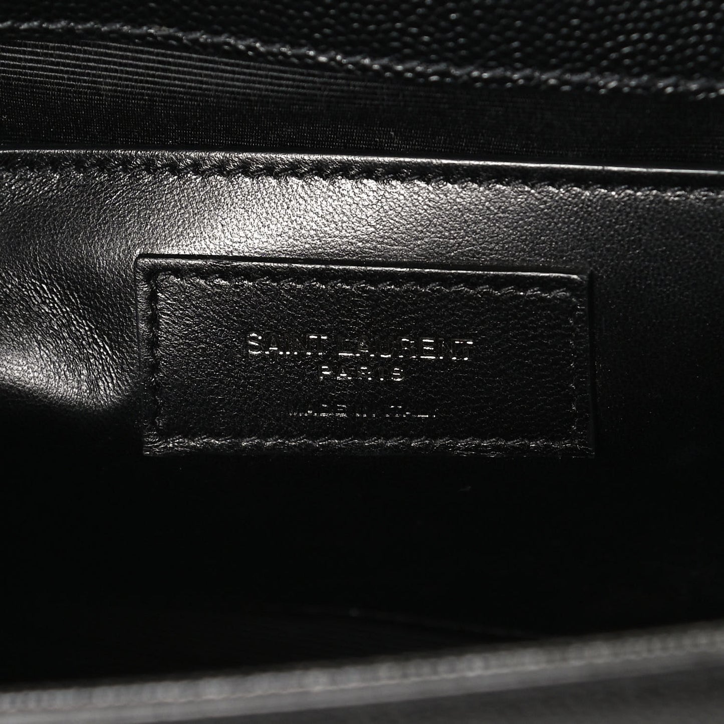 Grain De Poudre Medium Classic Monogram Kate Satchel Black