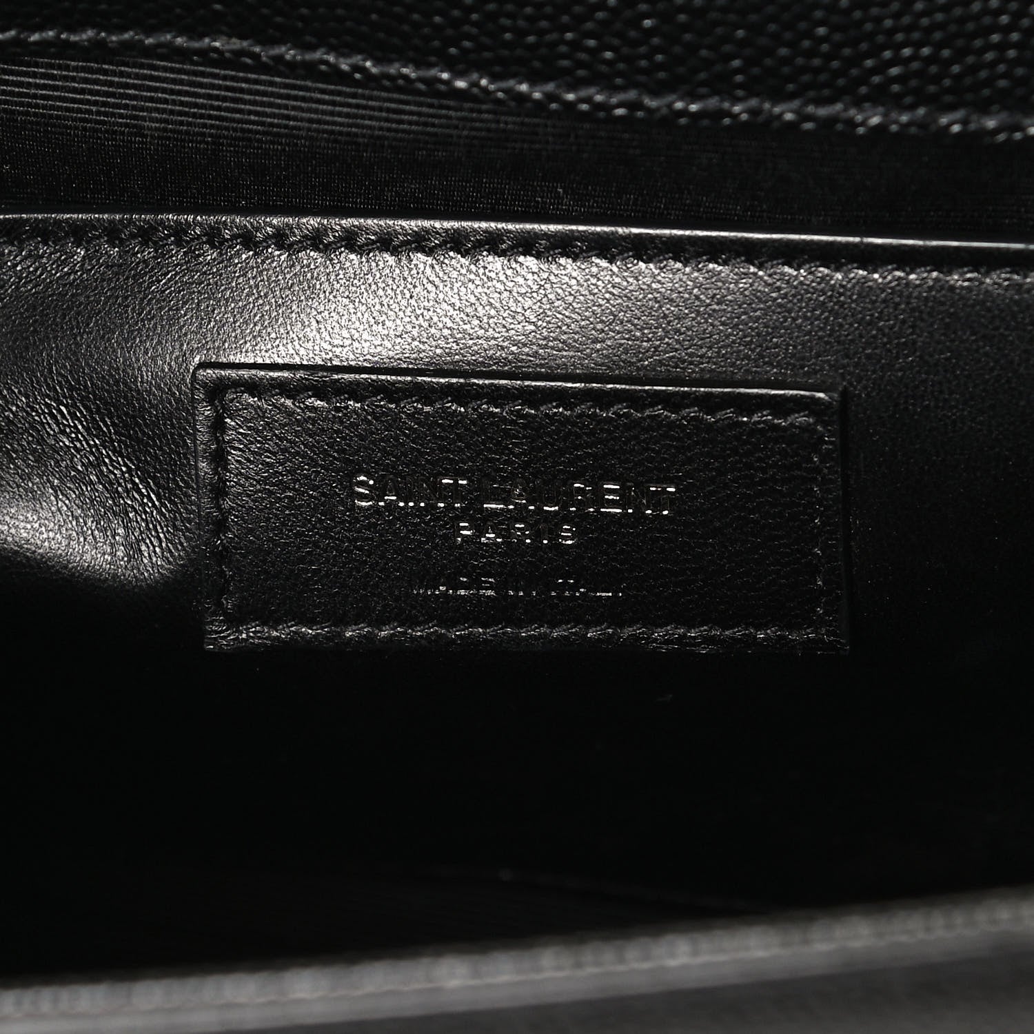 Saint Laurent Grain De Poudre Medium Classic Monogram Kate Satchel Black 5 of 9