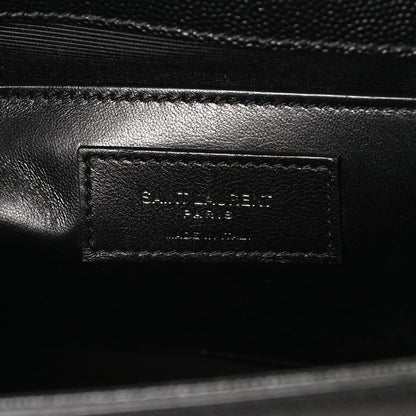 Saint Laurent Grain De Poudre Medium Classic Monogram Kate Satchel Black 5 of 9
