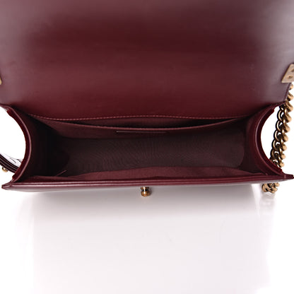 Chanel Velvet Chevron Quilted Medium Boy Flap Burgundy 5 of 15
