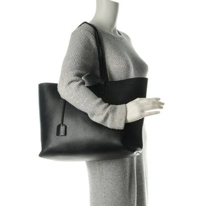 Saint Laurent Calfskin Large Shopping Tote Black 2 of 7