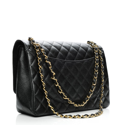 Chanel Caviar Quilted Maxi Double Flap Black 3 of 7