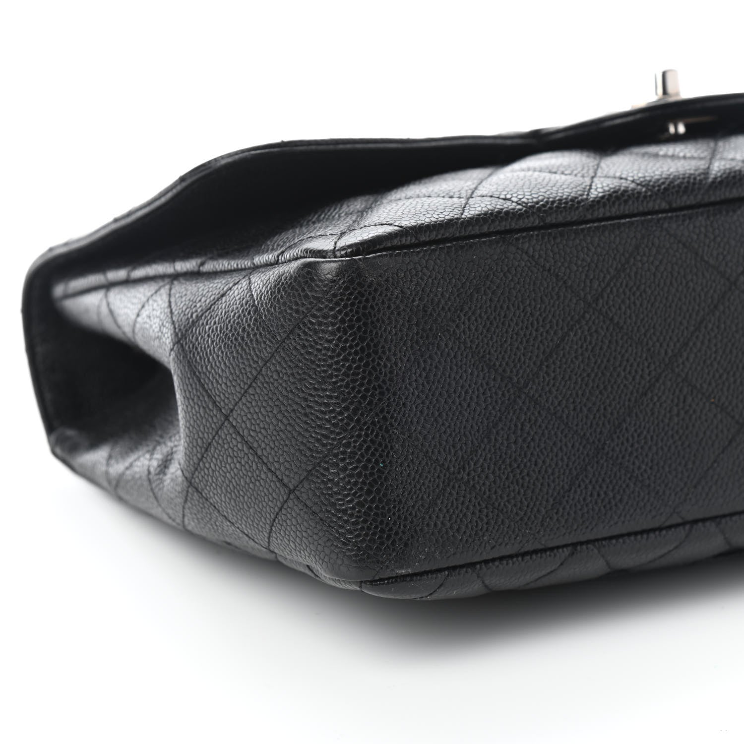 Chanel Caviar Quilted Jumbo Single Flap Black 10 of 11
