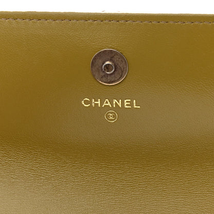 Chanel Lambskin Quilted Chanel 19 Flap Phone Holder With Chain Green 6 of 11