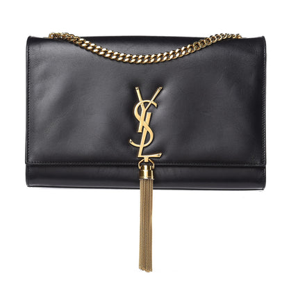 Saint Laurent Smooth Calfskin Medium Classic Monogram Kate Tassel Satchel Black 1 of 15