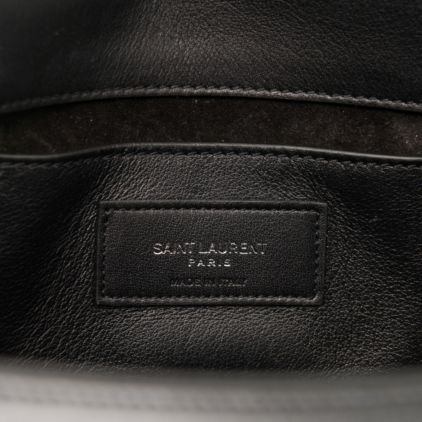 Calfskin Embellished Medium Monogram Kate Satchel Black