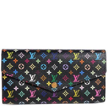 Louis Vuitton Monogram Multicolor Sarah Wallet NM Black Grenade 1 of 8