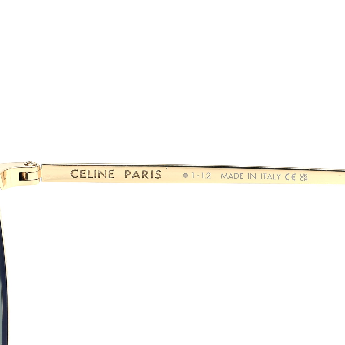 Metal Round Sunglasses CL40100U Gold