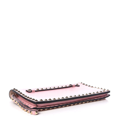 Valentino Garavani Nappa Rockstud Wristlet Clutch Geranio 4 of 10