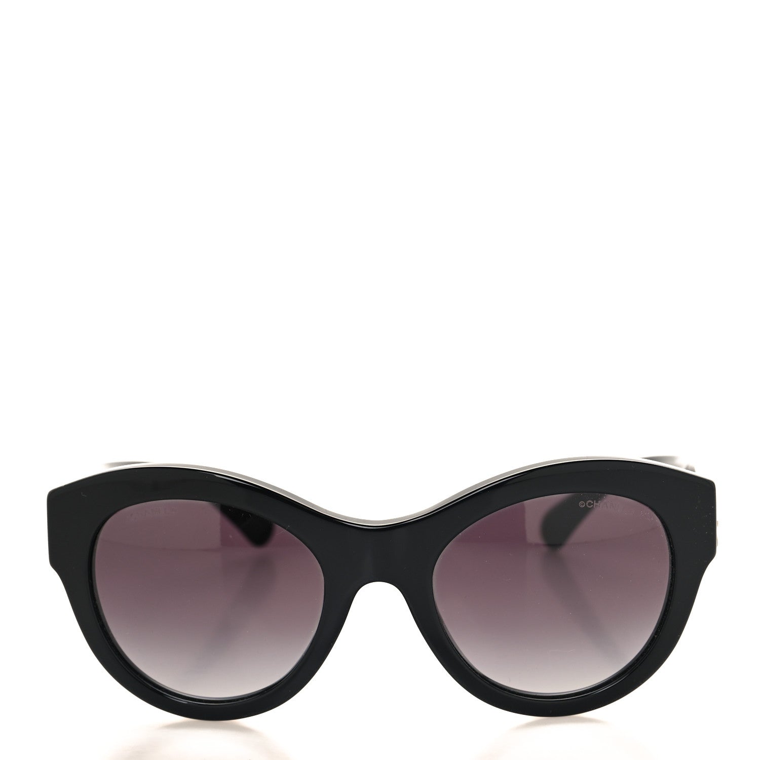 Chanel Acetate Butterfly Sunglasses 5371 Black 2 of 7