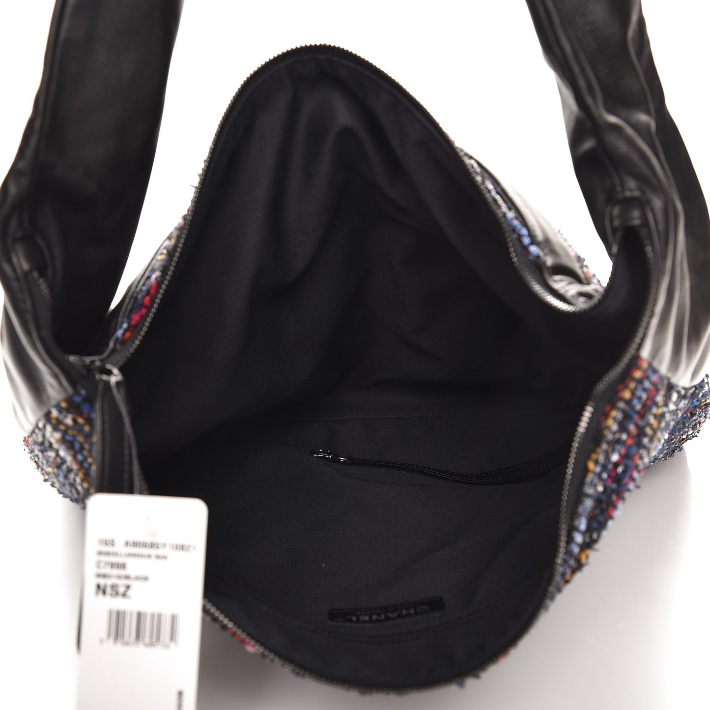 Tweed Lambskin Large Girl Bag Multicolor Black