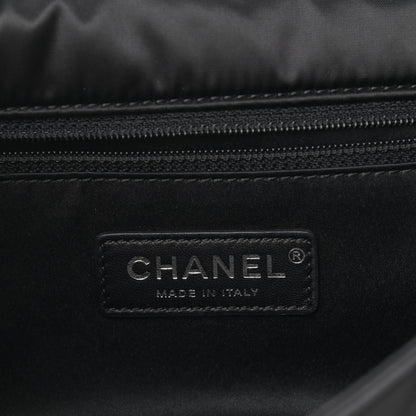 Chanel Tweed Nylon Quilted Small Astronaut Essentials Flap Black Red 6 of 10